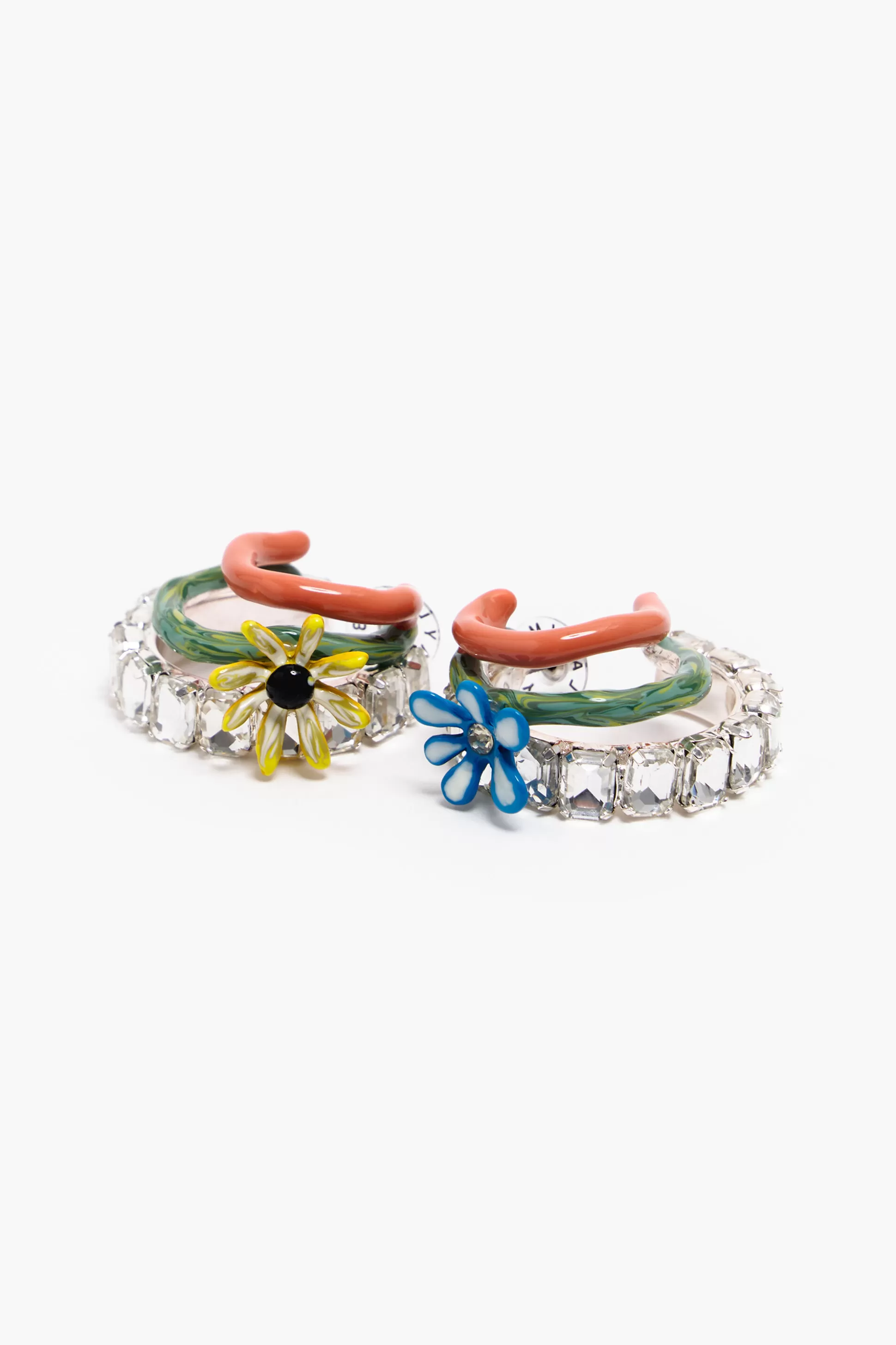 Discount BIMBA Y LOLA Brincos Argola Maxi Flores Multicoloridos Pink