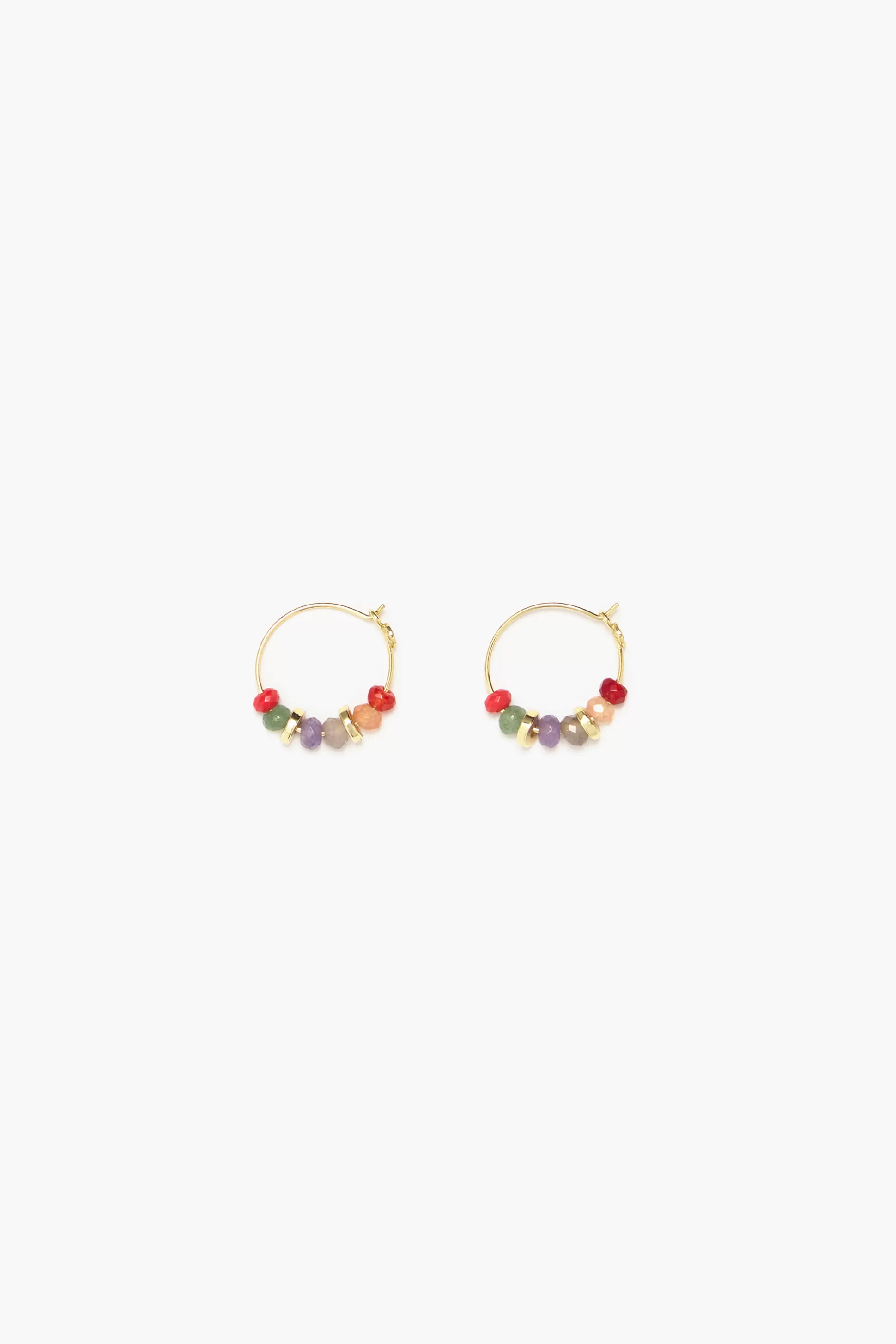Flash Sale BIMBA Y LOLA Brincos Argola Pedras Multicoloridos Red