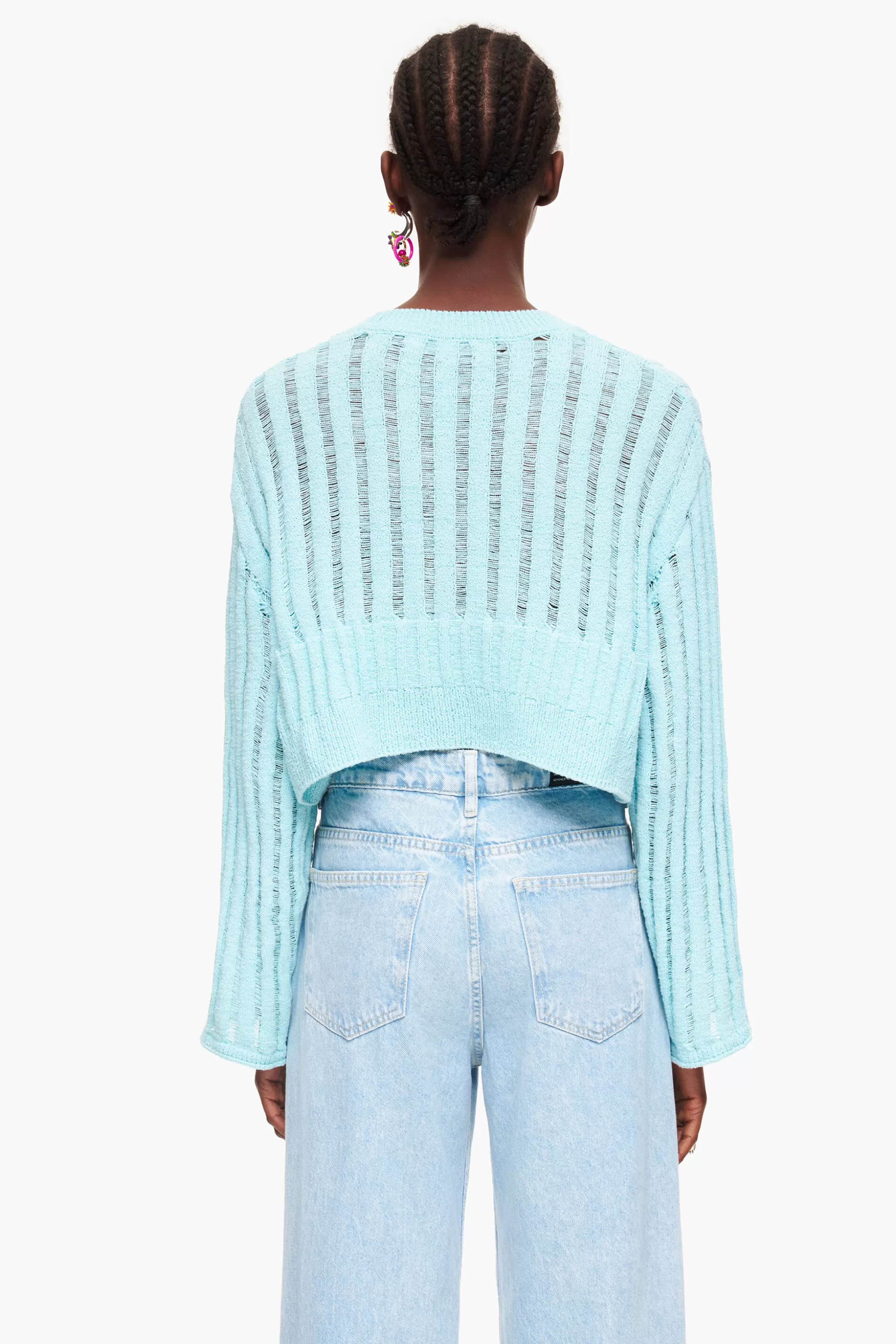 Fashion BIMBA Y LOLA Camisola Canelada Azul Light Blue
