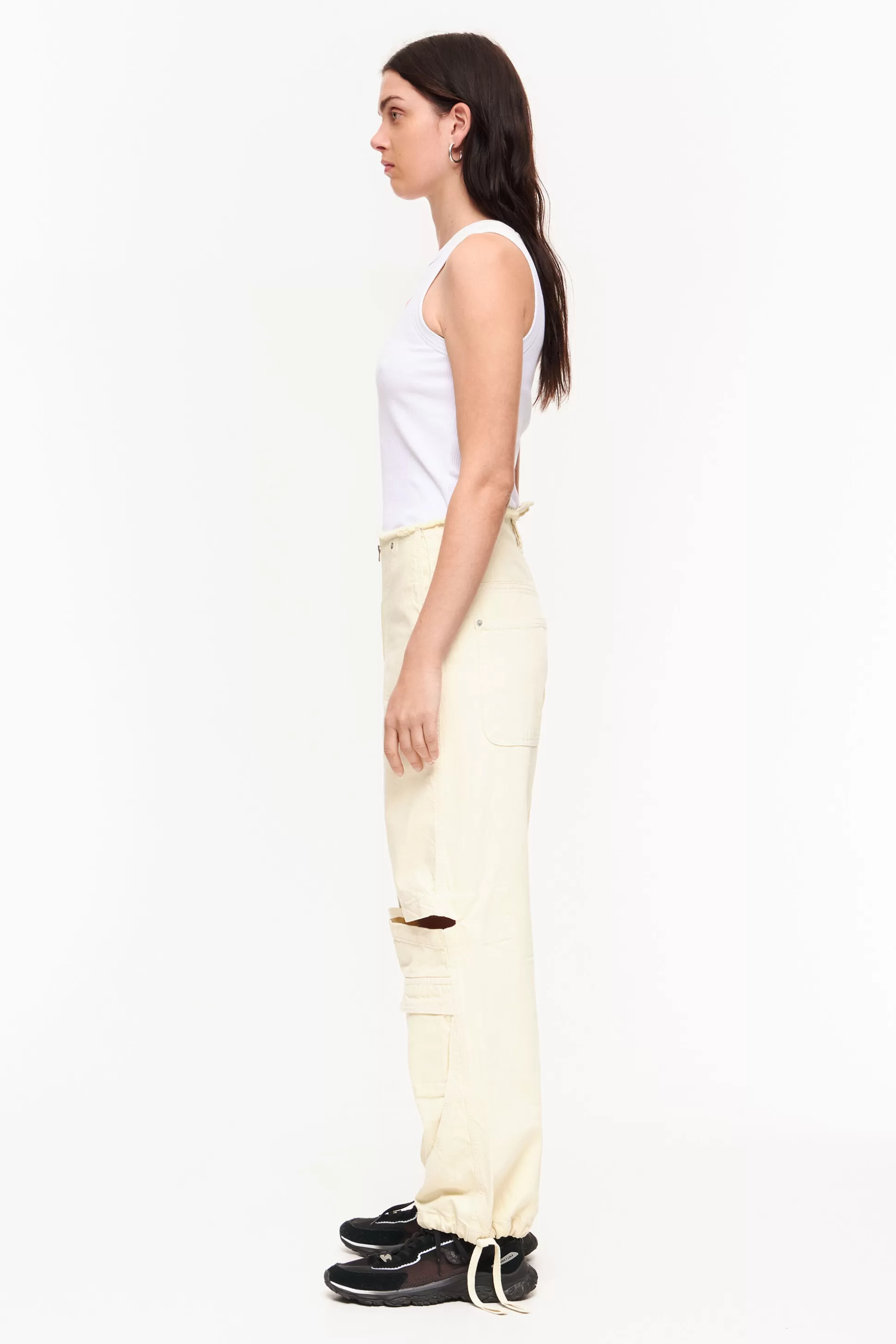 New BIMBA Y LOLA Cargo - Jeans Largos Manteiga Butter