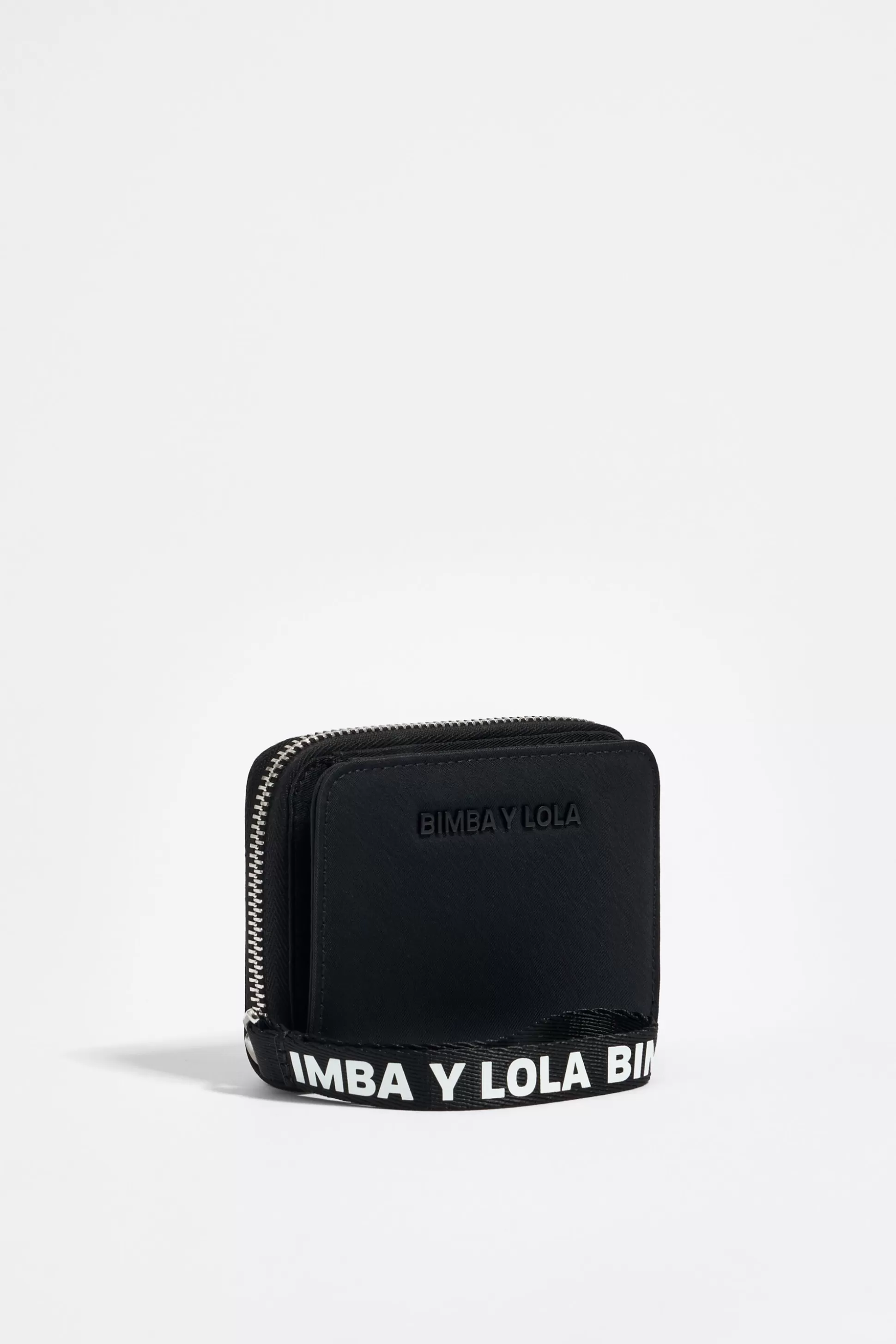 Fashion BIMBA Y LOLA Carteira Lapela Nylon Preta Black