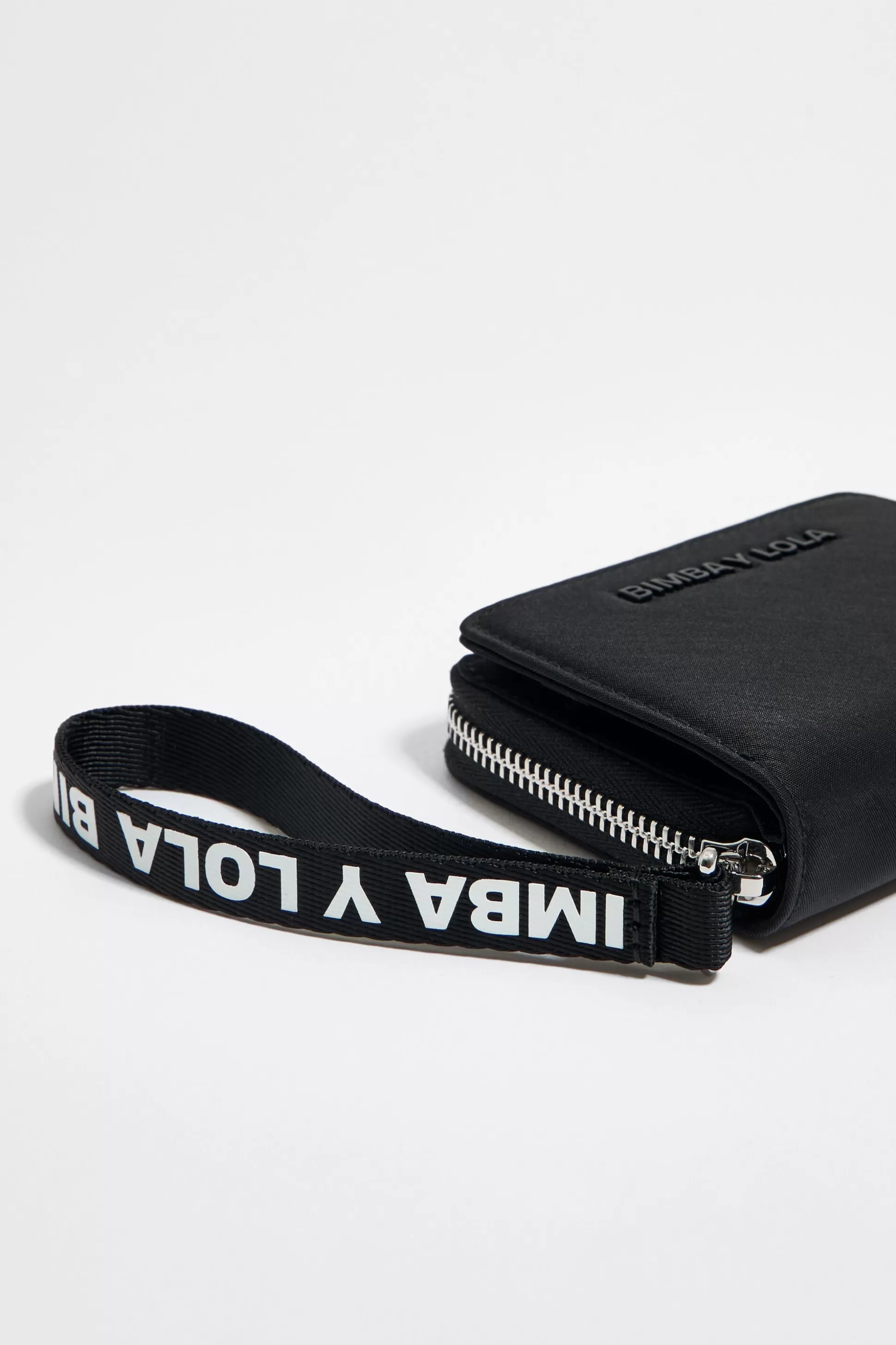 Fashion BIMBA Y LOLA Carteira Lapela Nylon Preta Black