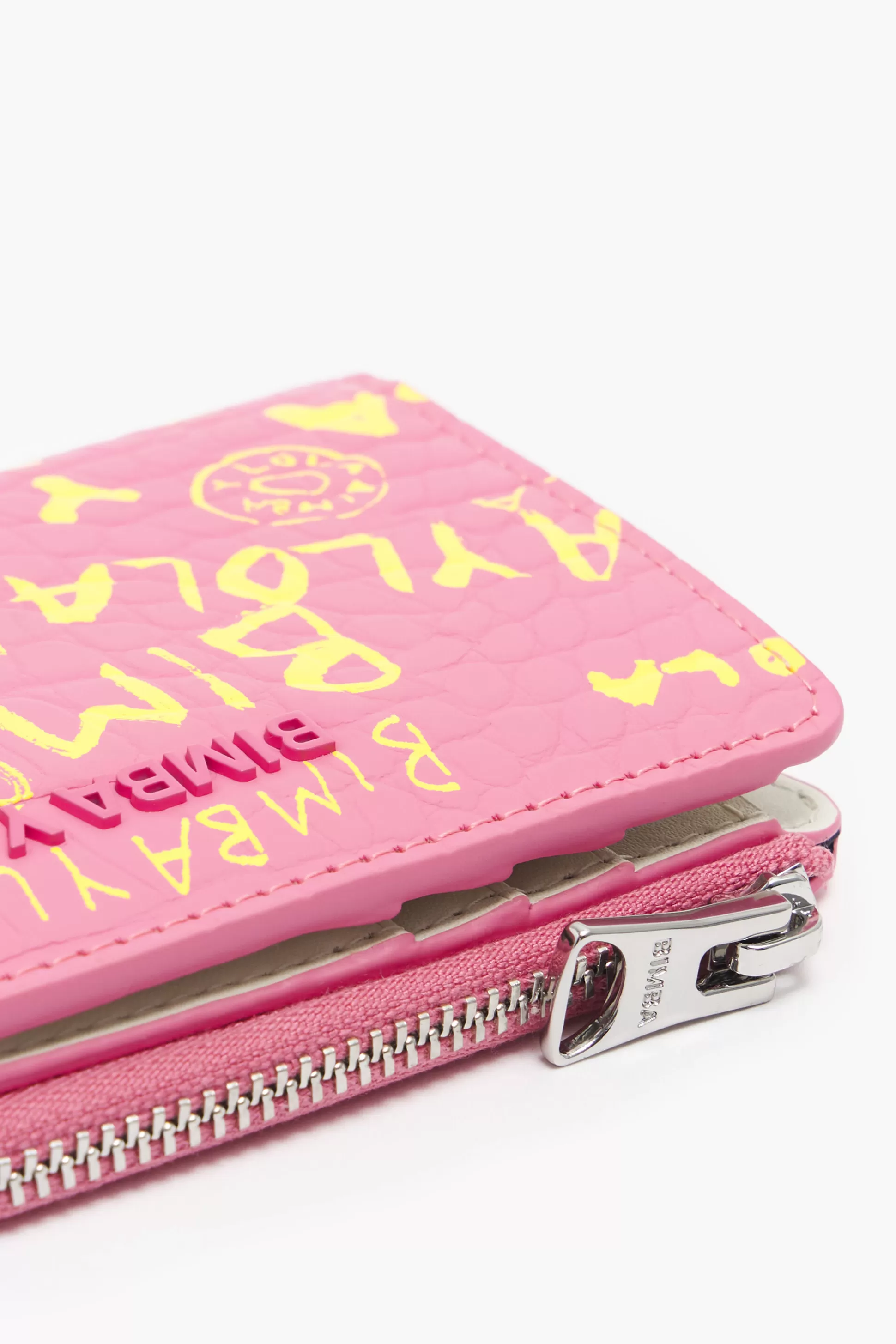 New BIMBA Y LOLA Carteira Retangular Crocodilo Print Rosa Bimbaylola.Com Light Pink