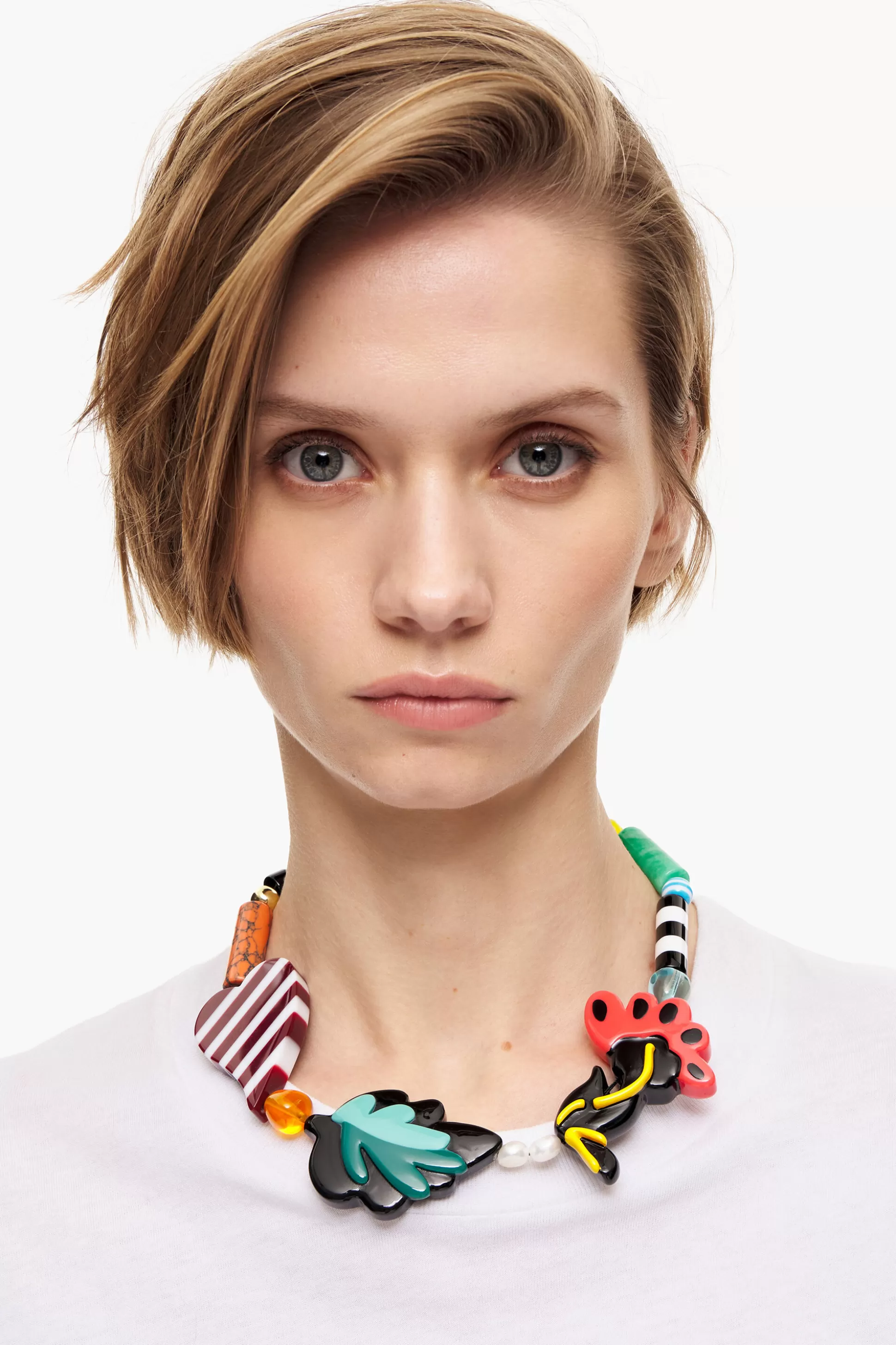Online BIMBA Y LOLA Colar Resina Flores Multicolorido Blue