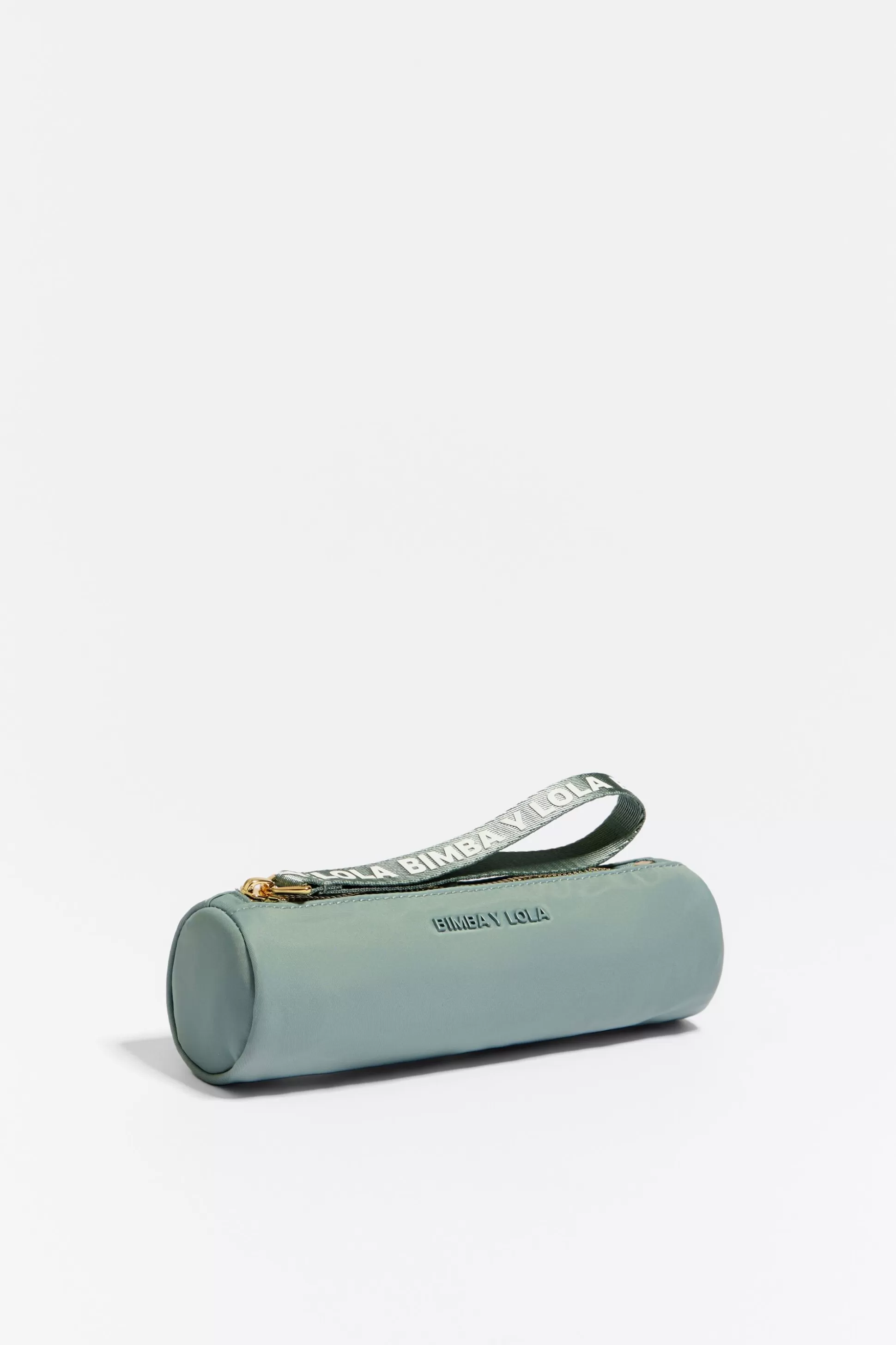 Shop BIMBA Y LOLA Estojo Cilindrico Nylon Verde-Agua Watergreen
