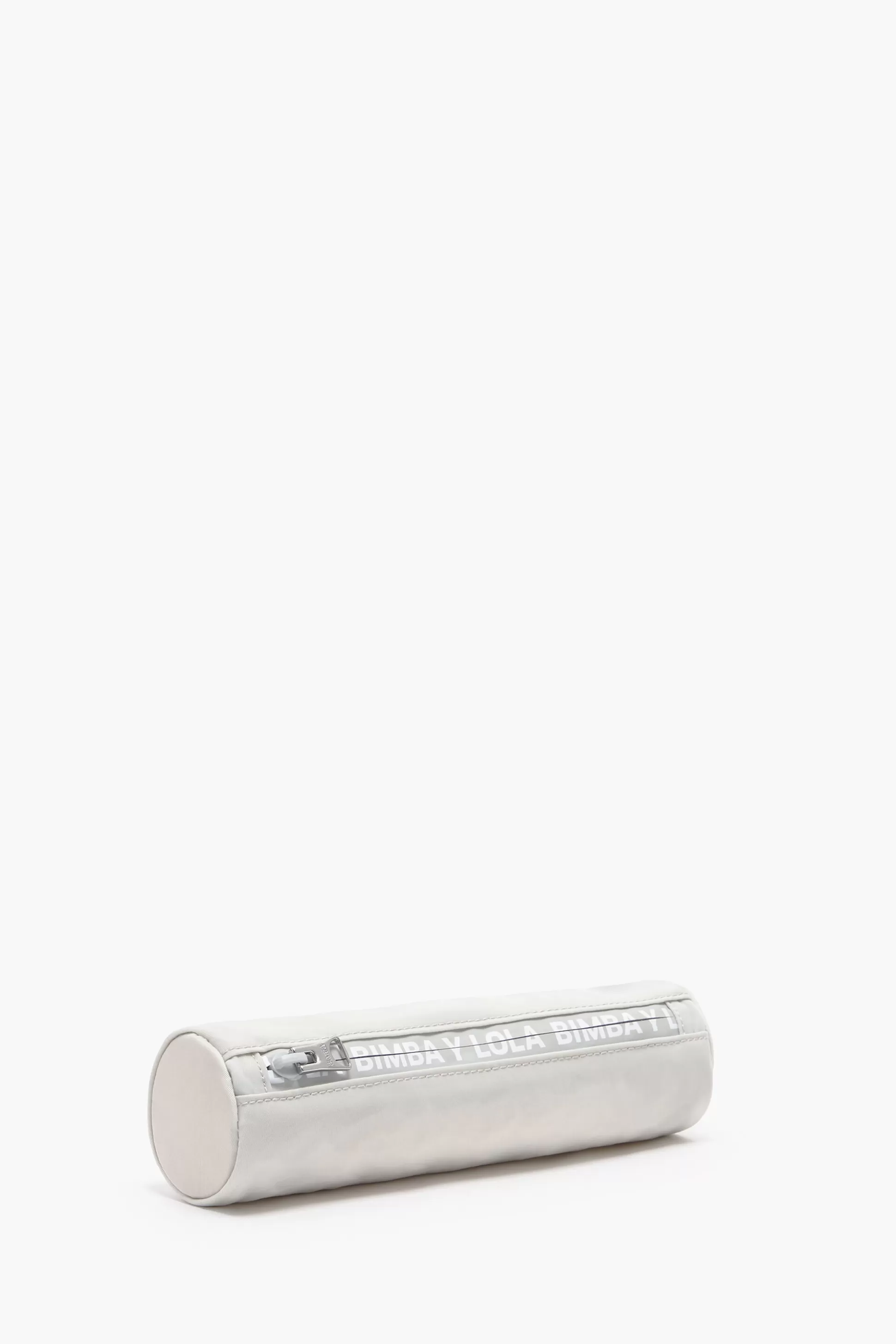 Store BIMBA Y LOLA Estojo Cilindro Nylon Cinzento-Gelo Ice Grey