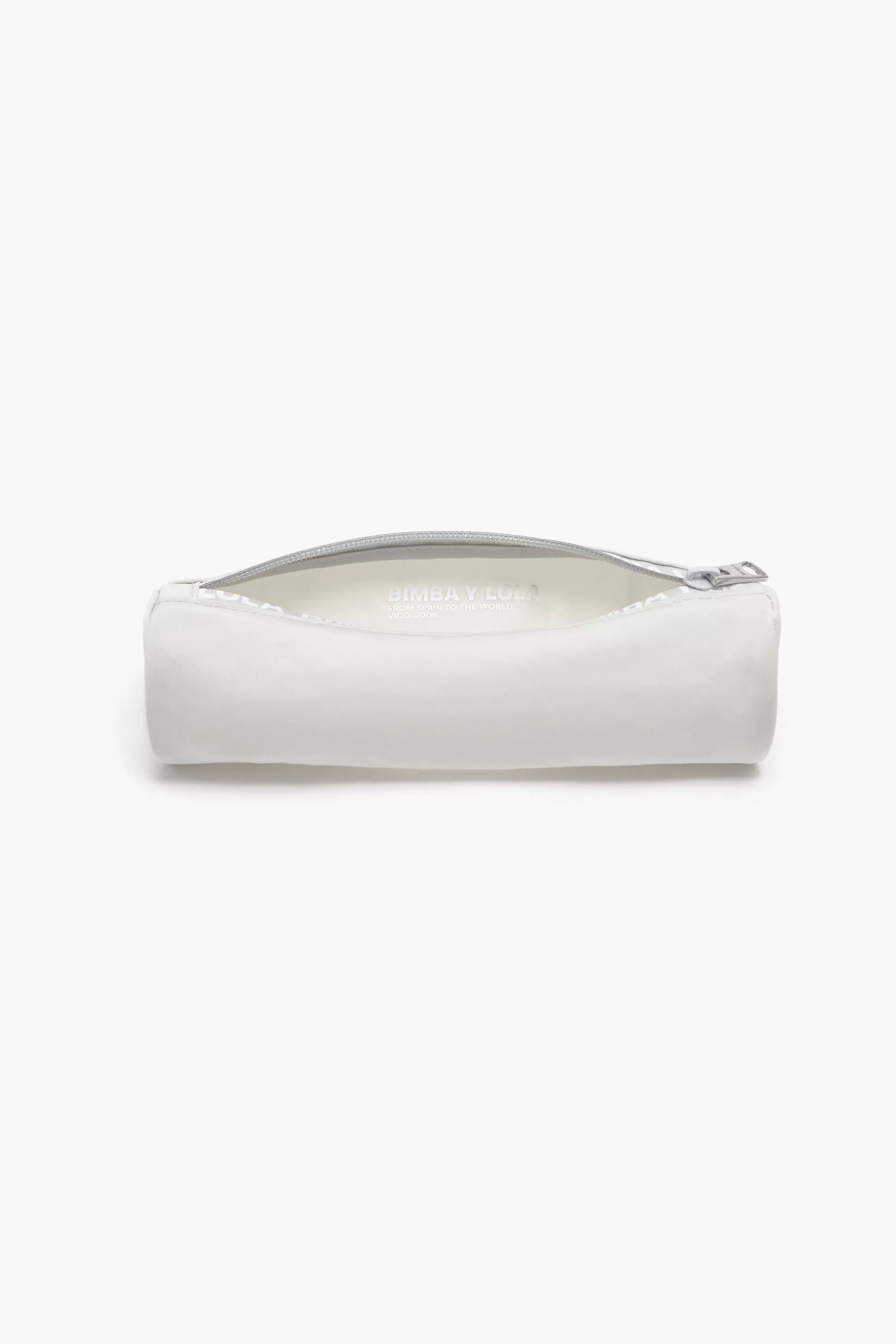Store BIMBA Y LOLA Estojo Cilindro Nylon Cinzento-Gelo Ice Grey