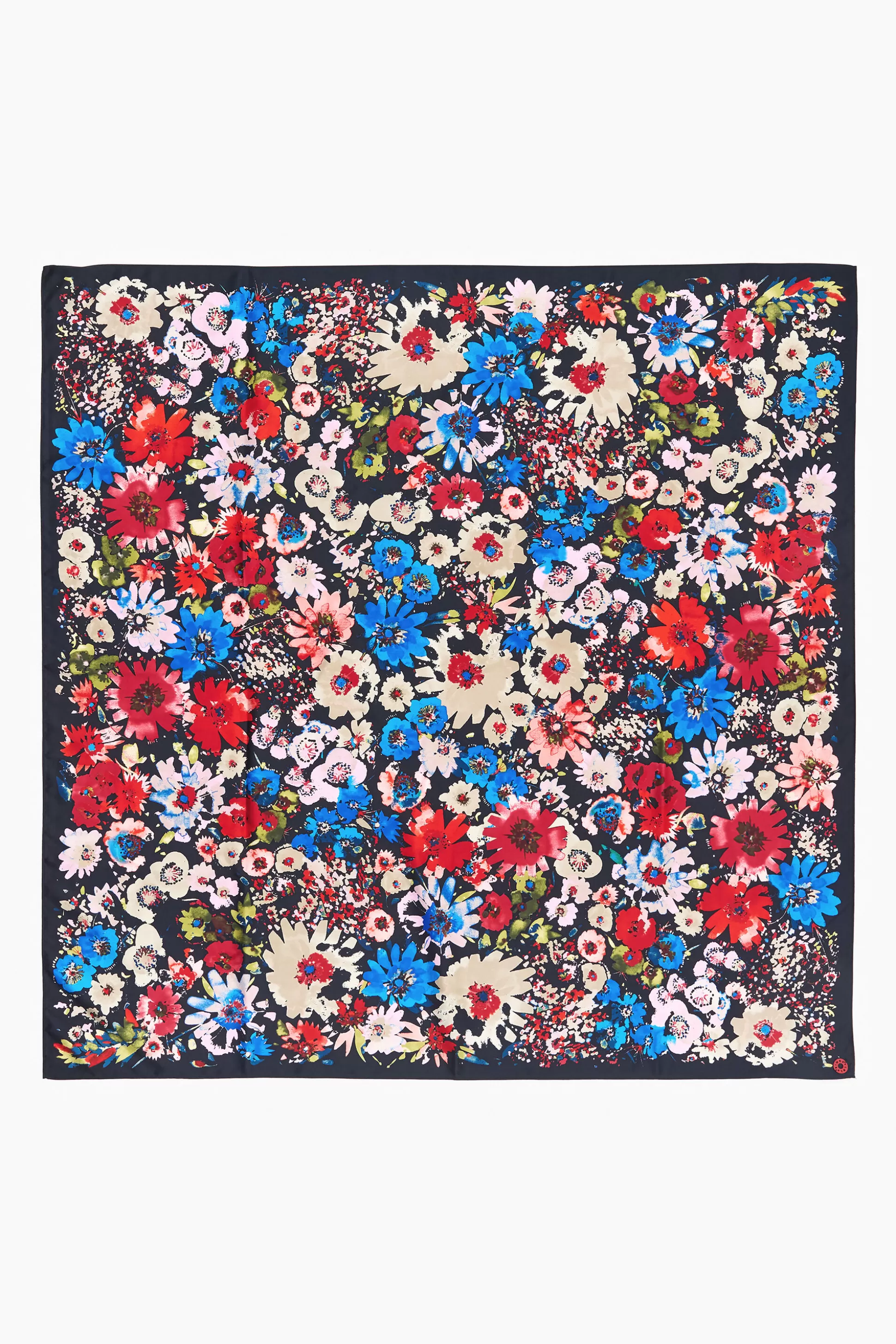 Clearance BIMBA Y LOLA Lenco Flores Aguarela Preto Black