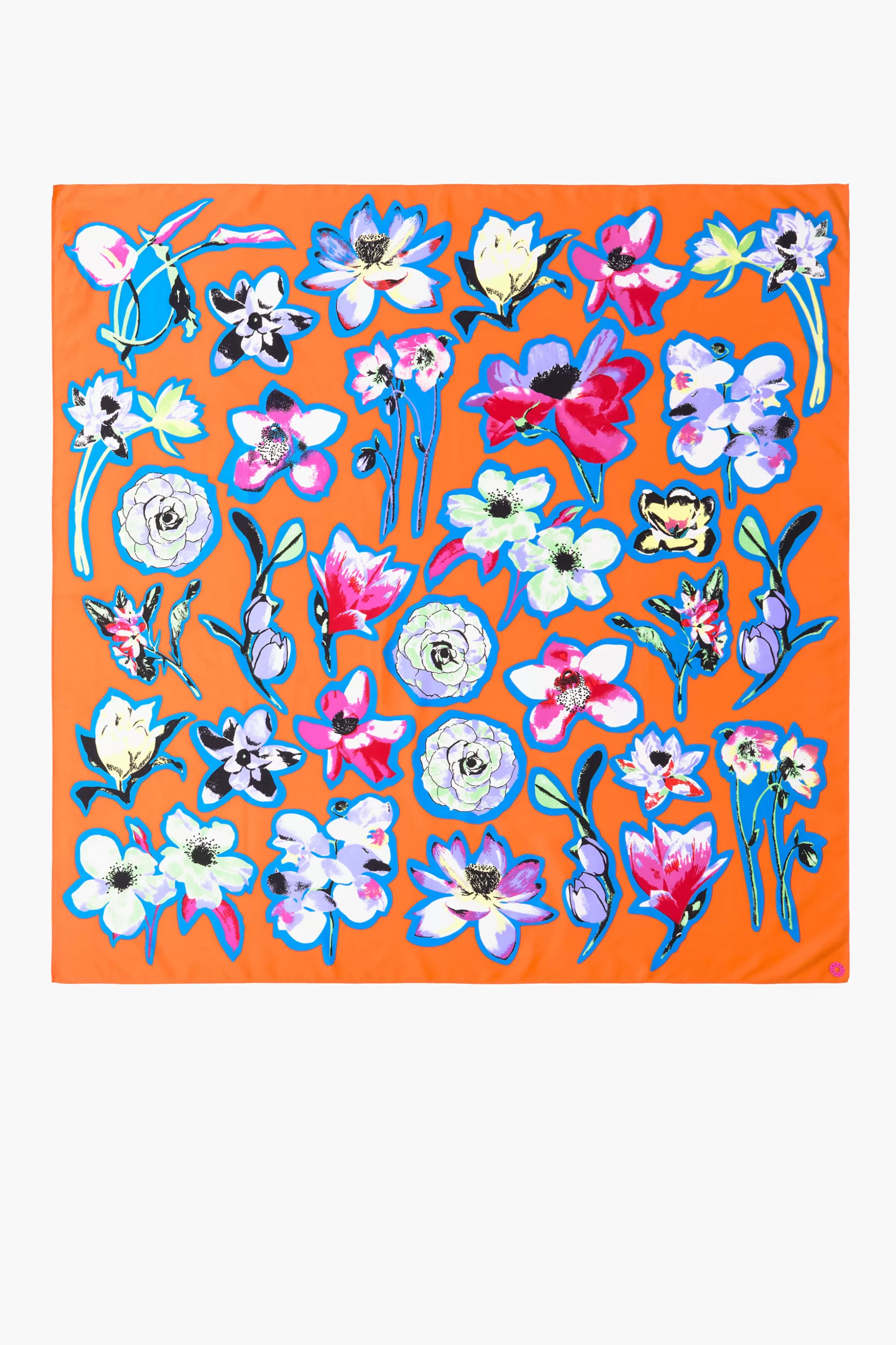 Clearance BIMBA Y LOLA Lenco Flores Laranja Orange
