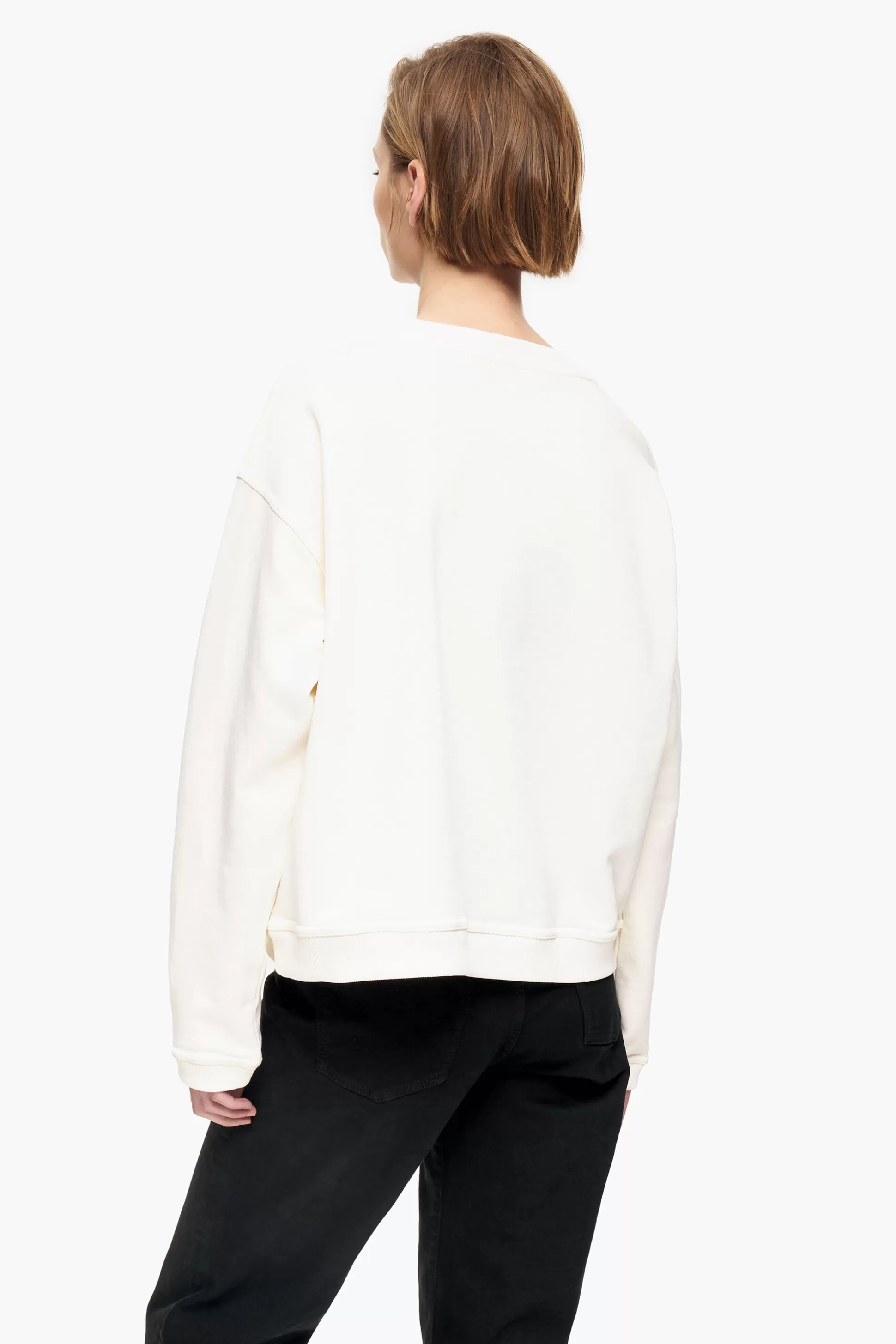 Flash Sale BIMBA Y LOLA Logotipo De Camisola De Boxe Bimba Banana Marfim Ivory