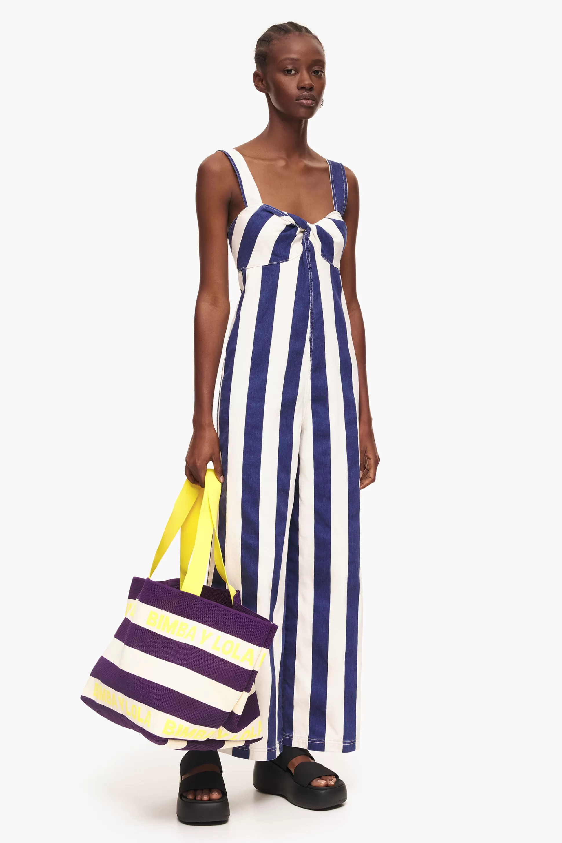 macacao_denim_riscas_azul_6.webp Online BIMBA Y LOLA Macacao Denim Riscas Azul Blue