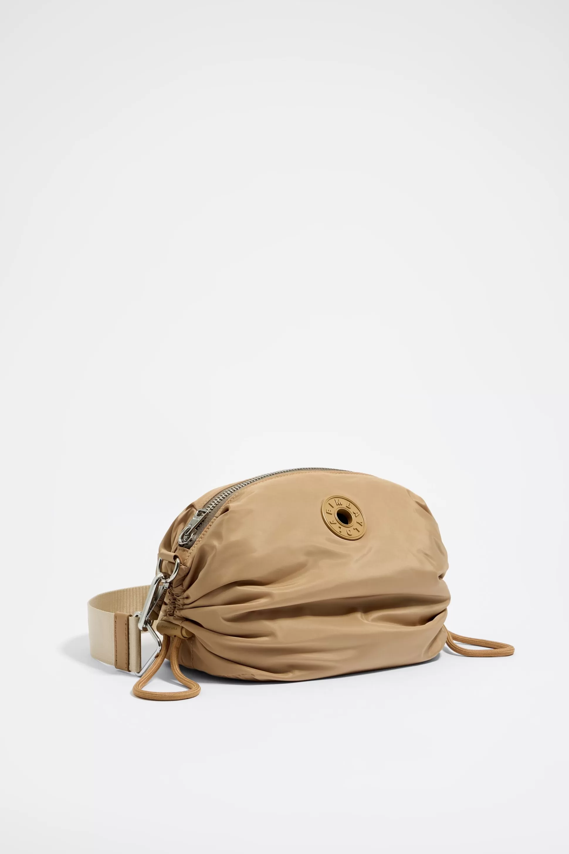 Online BIMBA Y LOLA Mala De Tiracolo Franzidos M Nylon Camel Biscuit
