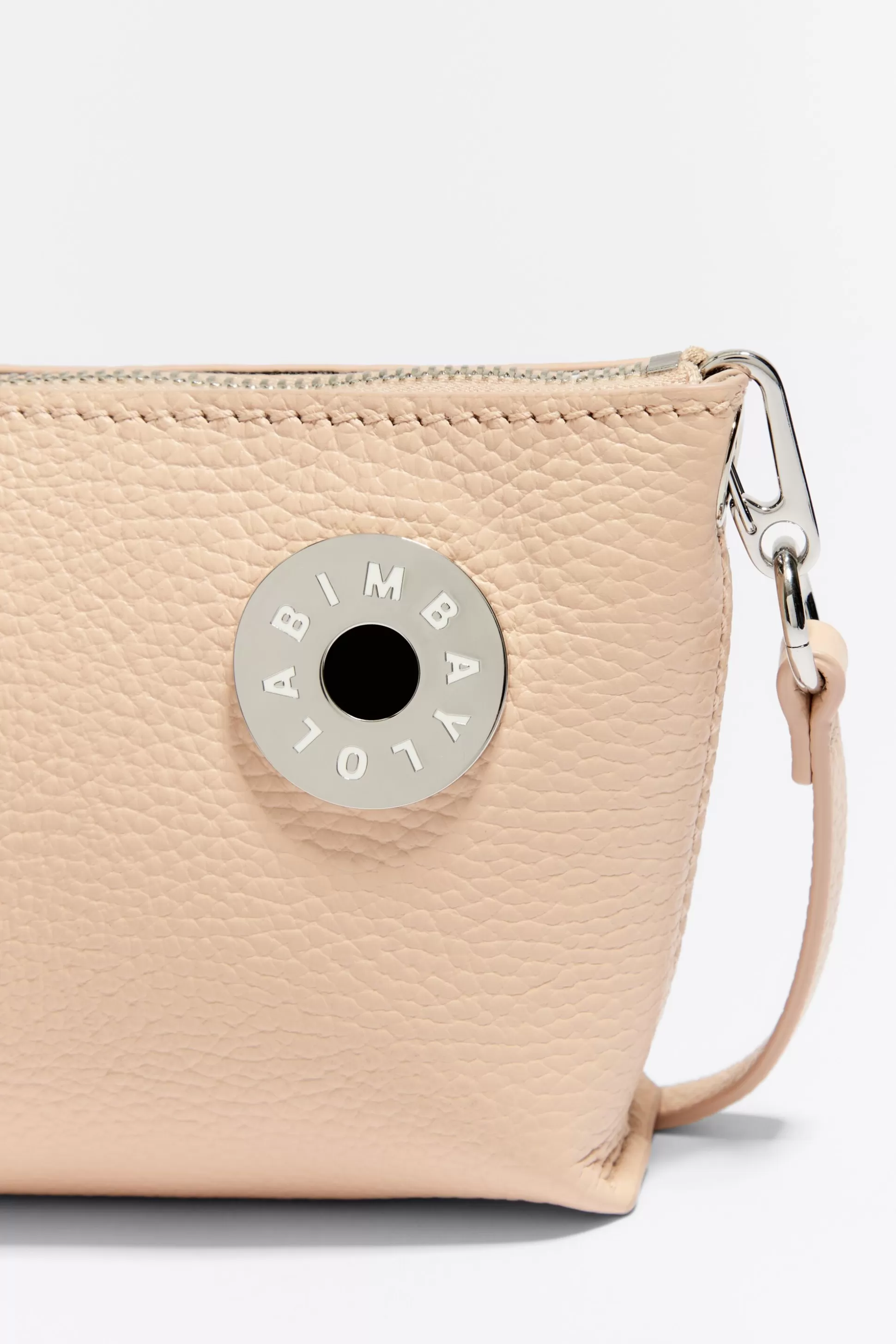 Fashion BIMBA Y LOLA Mala Tiracolo Xs Trapezio Pele Rosa-Claro Pale Pink