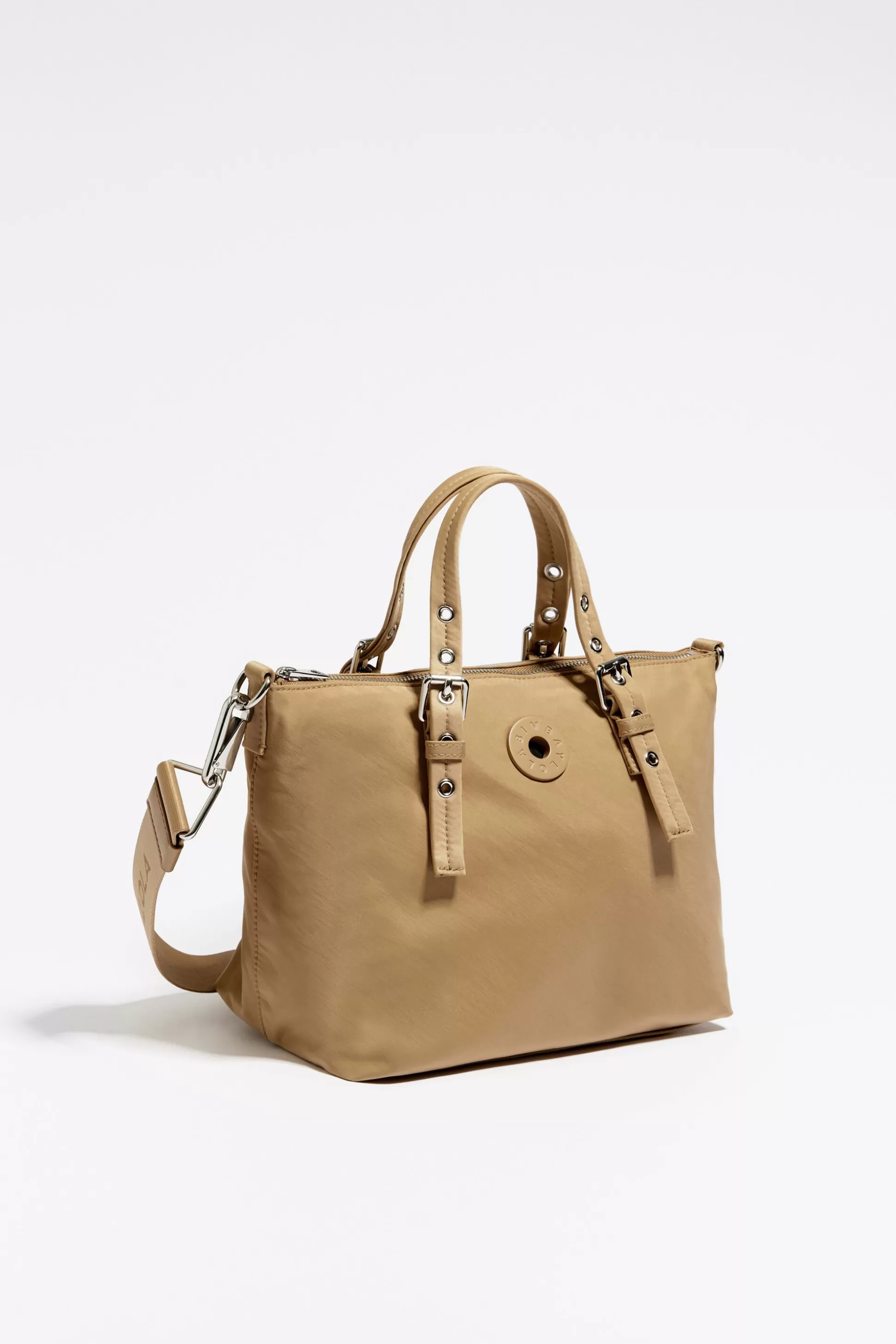 Online BIMBA Y LOLA Mala Tote M Nylon Torrada Tan
