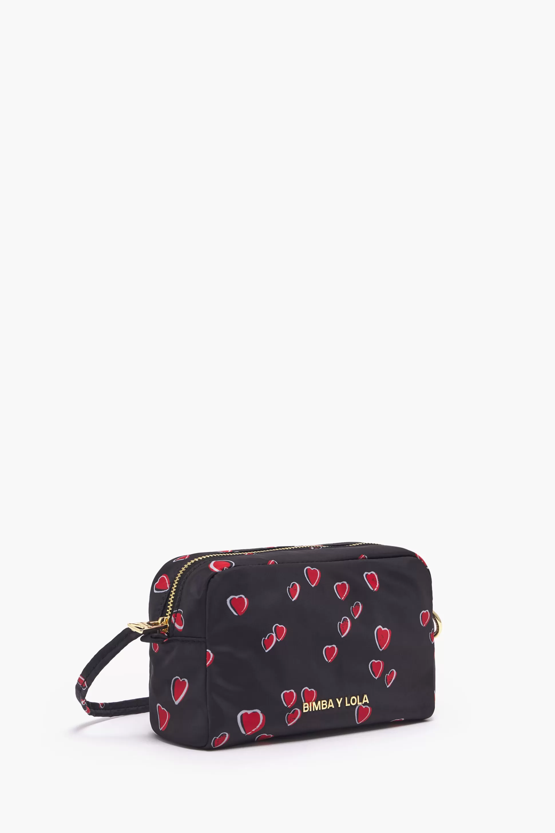 Discount BIMBA Y LOLA Necessaire Retangular M Hearts Preto Small Hearts Black