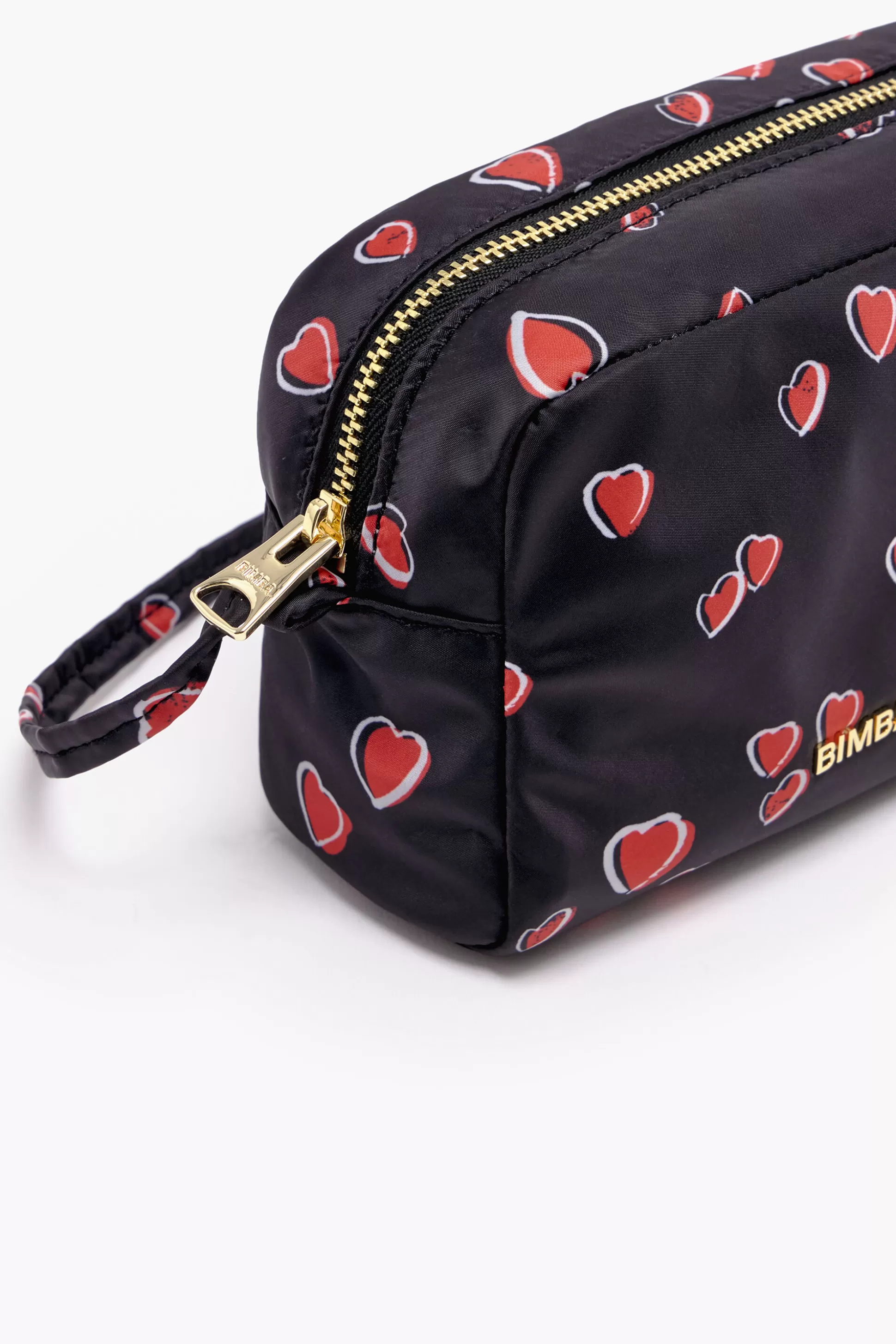 Discount BIMBA Y LOLA Necessaire Retangular M Hearts Preto Small Hearts Black