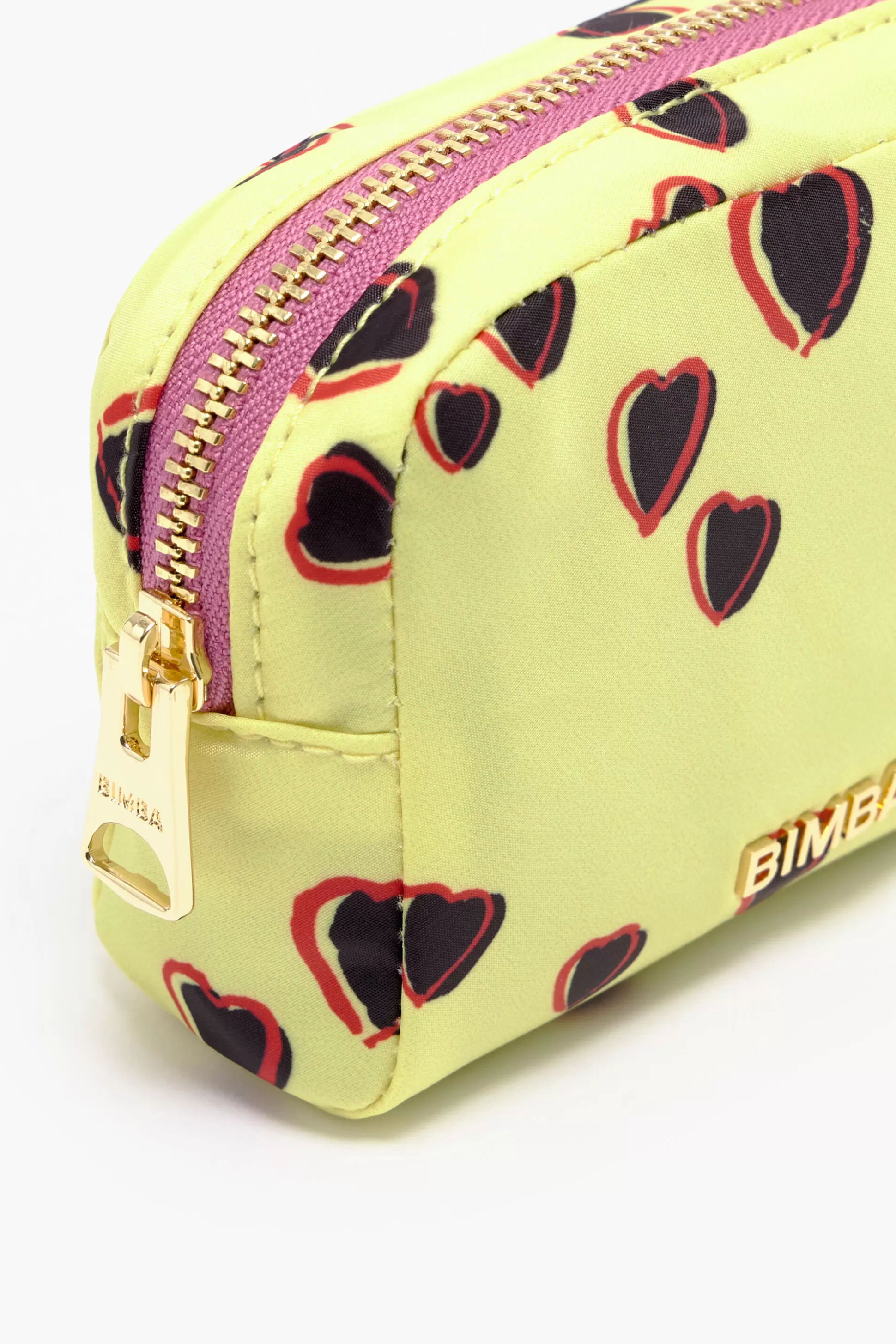 Discount BIMBA Y LOLA Necessaire Retangular Shearts Amarelo Small Hearts Yellow
