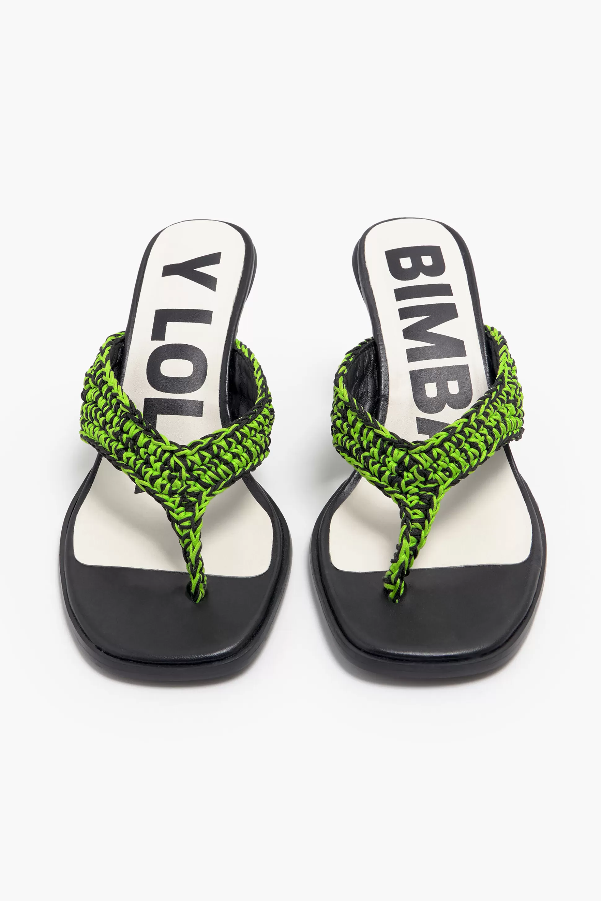 sandalia_de_salto_crochet_verde_4.webp Best BIMBA Y LOLA Sandalia De Salto Crochet Verde Green