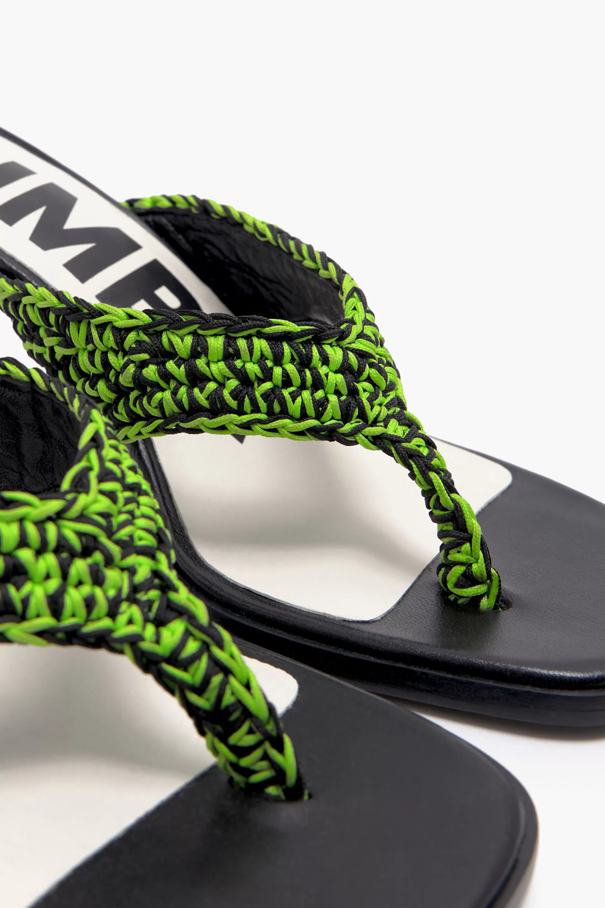 sandalia_de_salto_crochet_verde_5.webp Best BIMBA Y LOLA Sandalia De Salto Crochet Verde Green