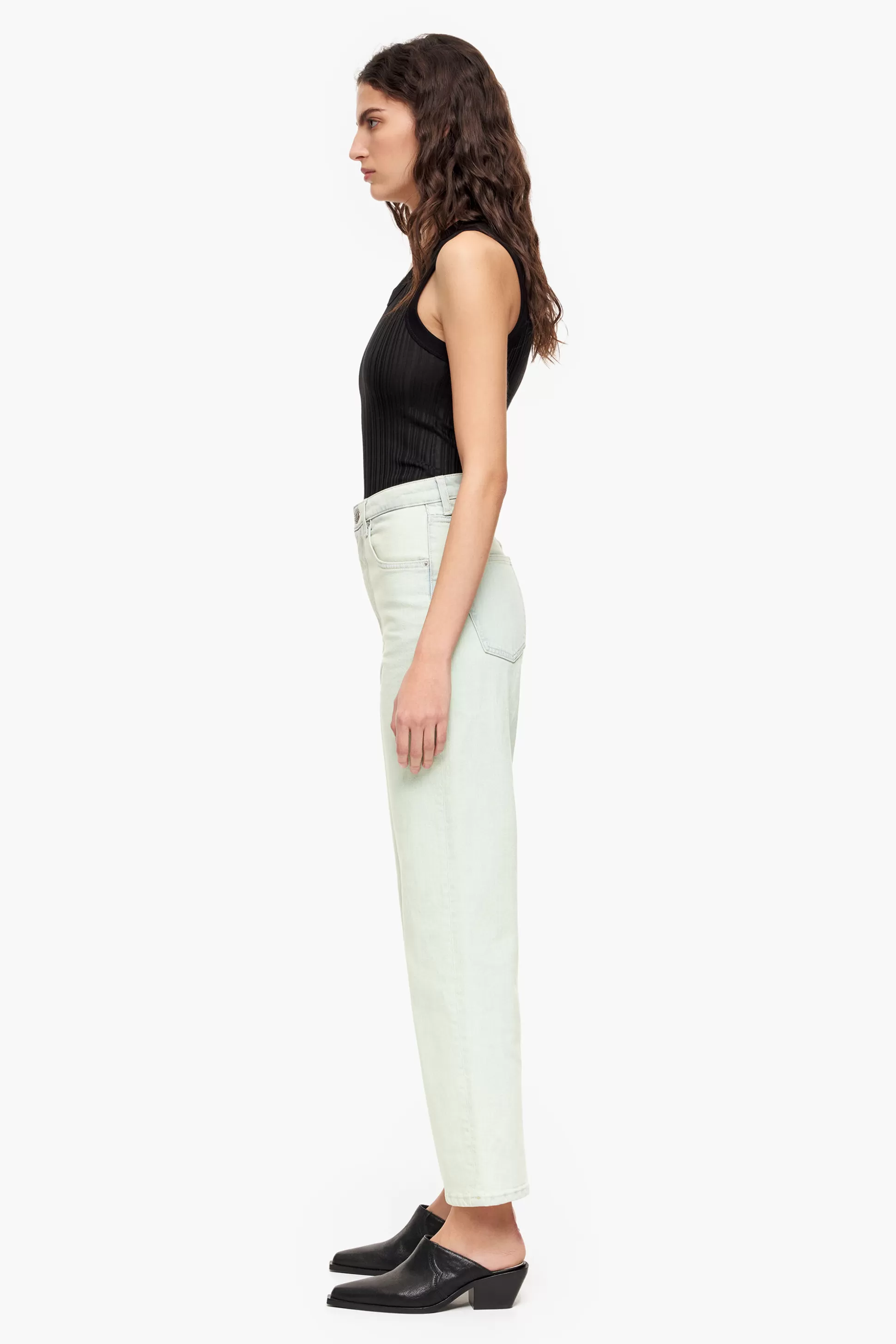 Cheap BIMBA Y LOLA Straight Cropped - Jeans Retas Menta Mint