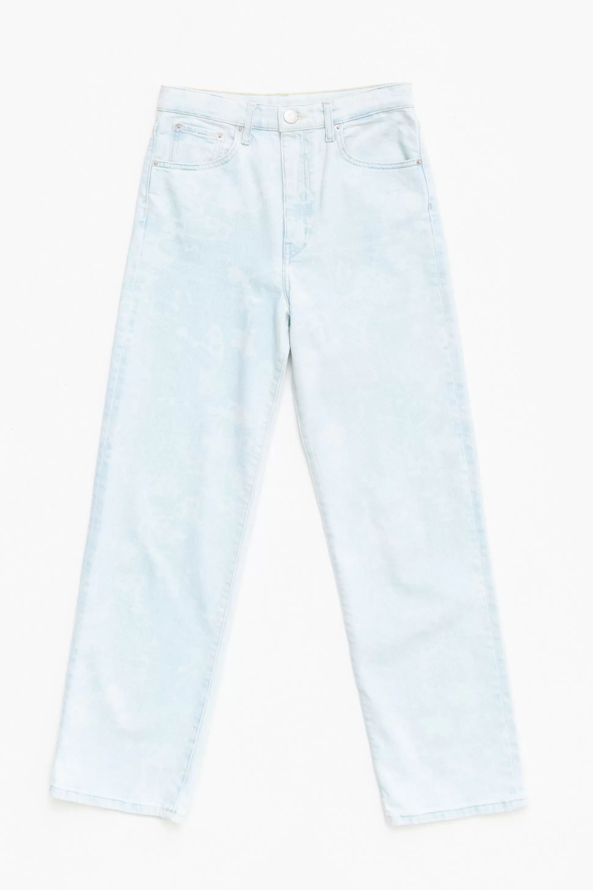 straight_cropped__jeans_retas_printazuis_6.webp Online BIMBA Y LOLA Straight Cropped - Jeans Retas Printazuis Camouflage Panda