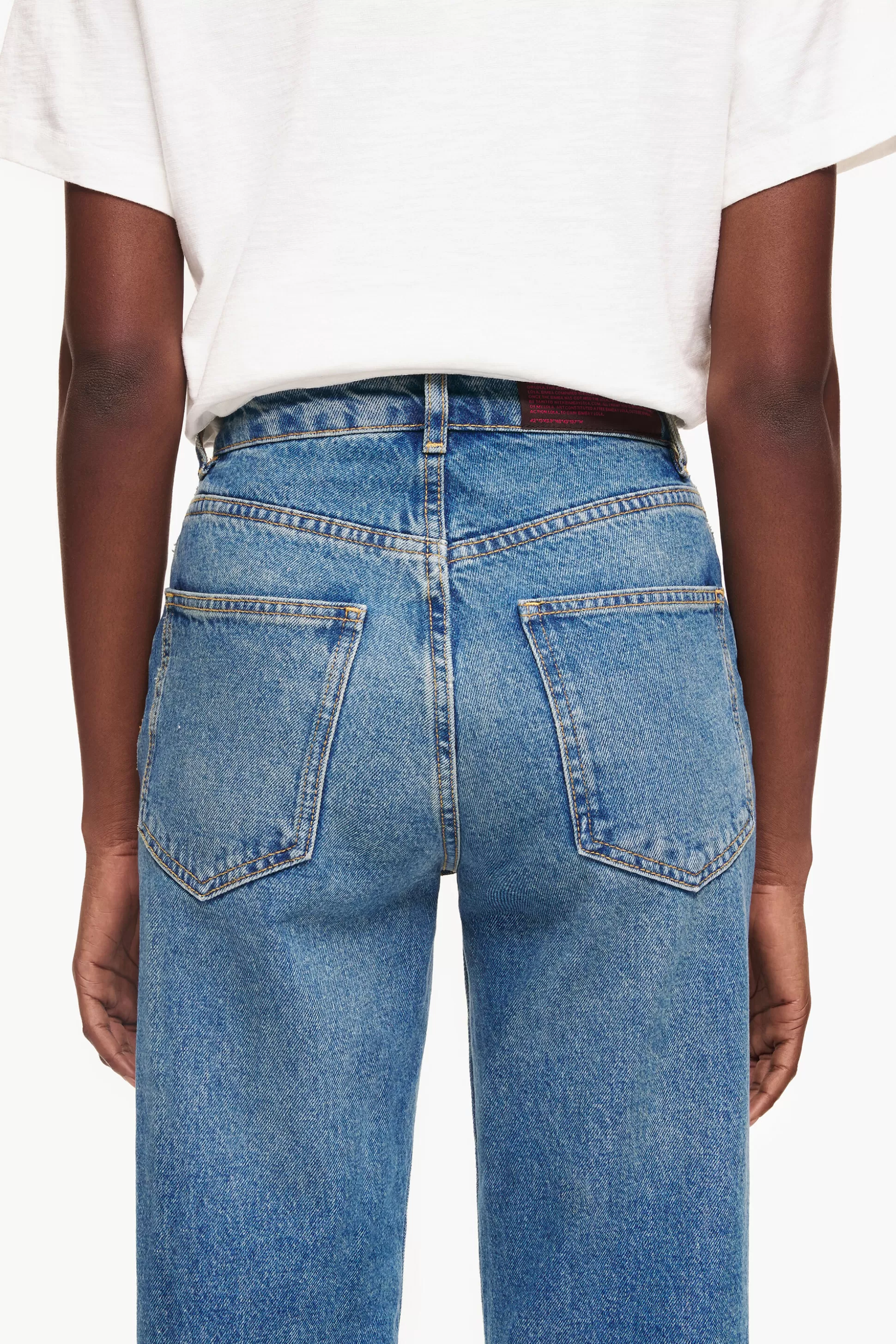 Hot BIMBA Y LOLA Straight Full Length - Jeans De Corte Reto Azuis. Medium Blue