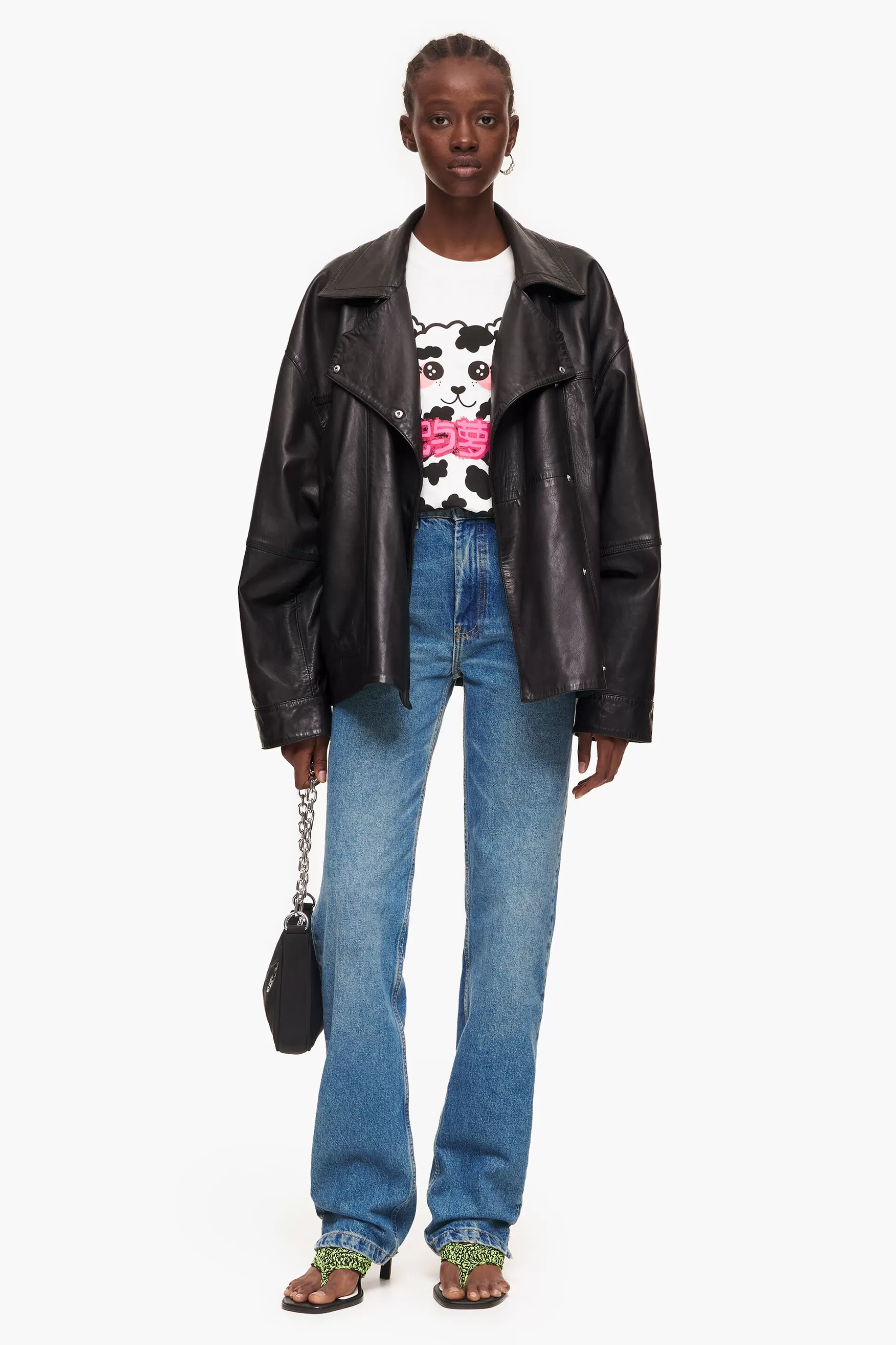 Discount BIMBA Y LOLA Straight Full Length - Jeans De Corte Reto Azuis. Medium Blue