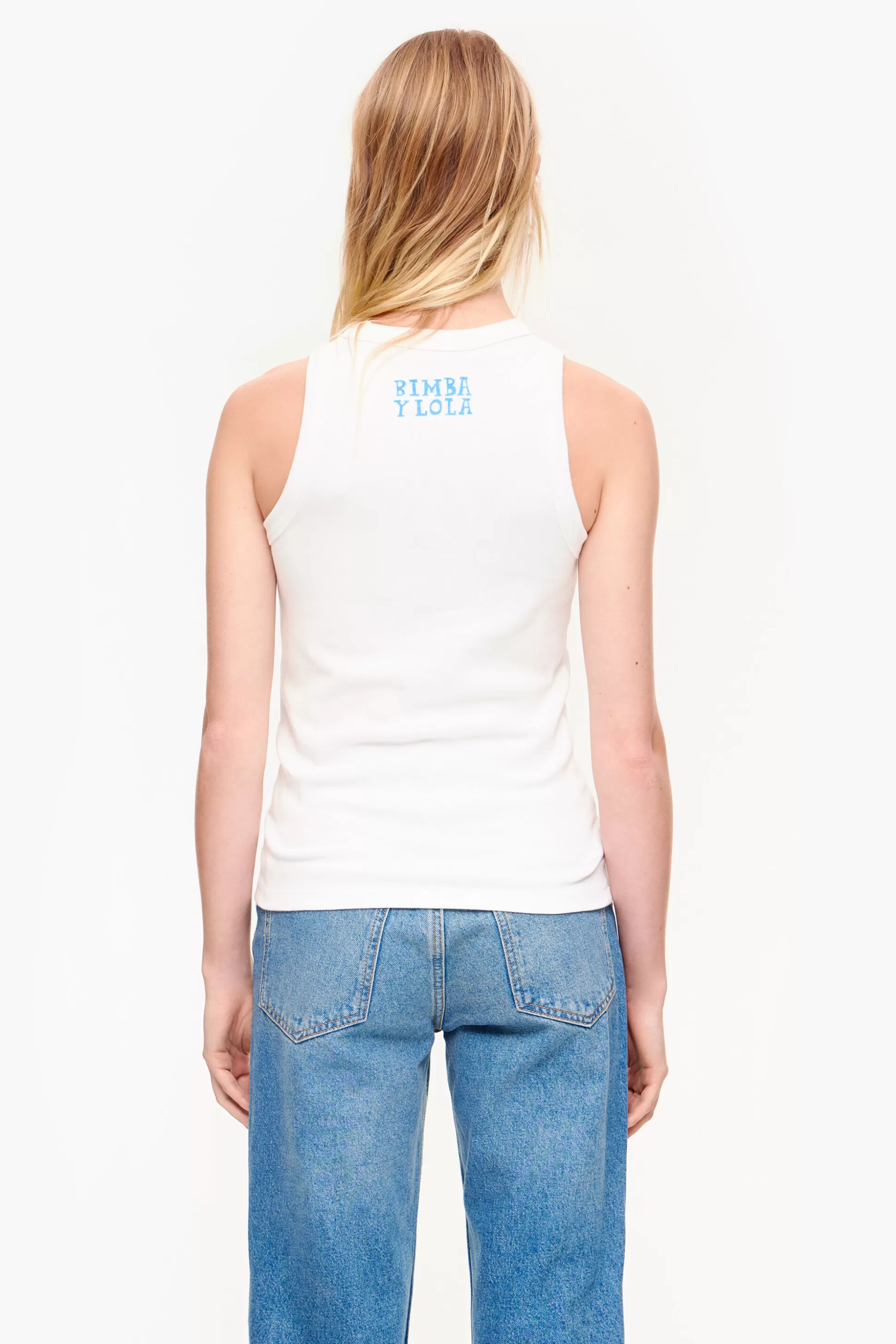 Sale BIMBA Y LOLA Top Logo Urso Marfim Ivory