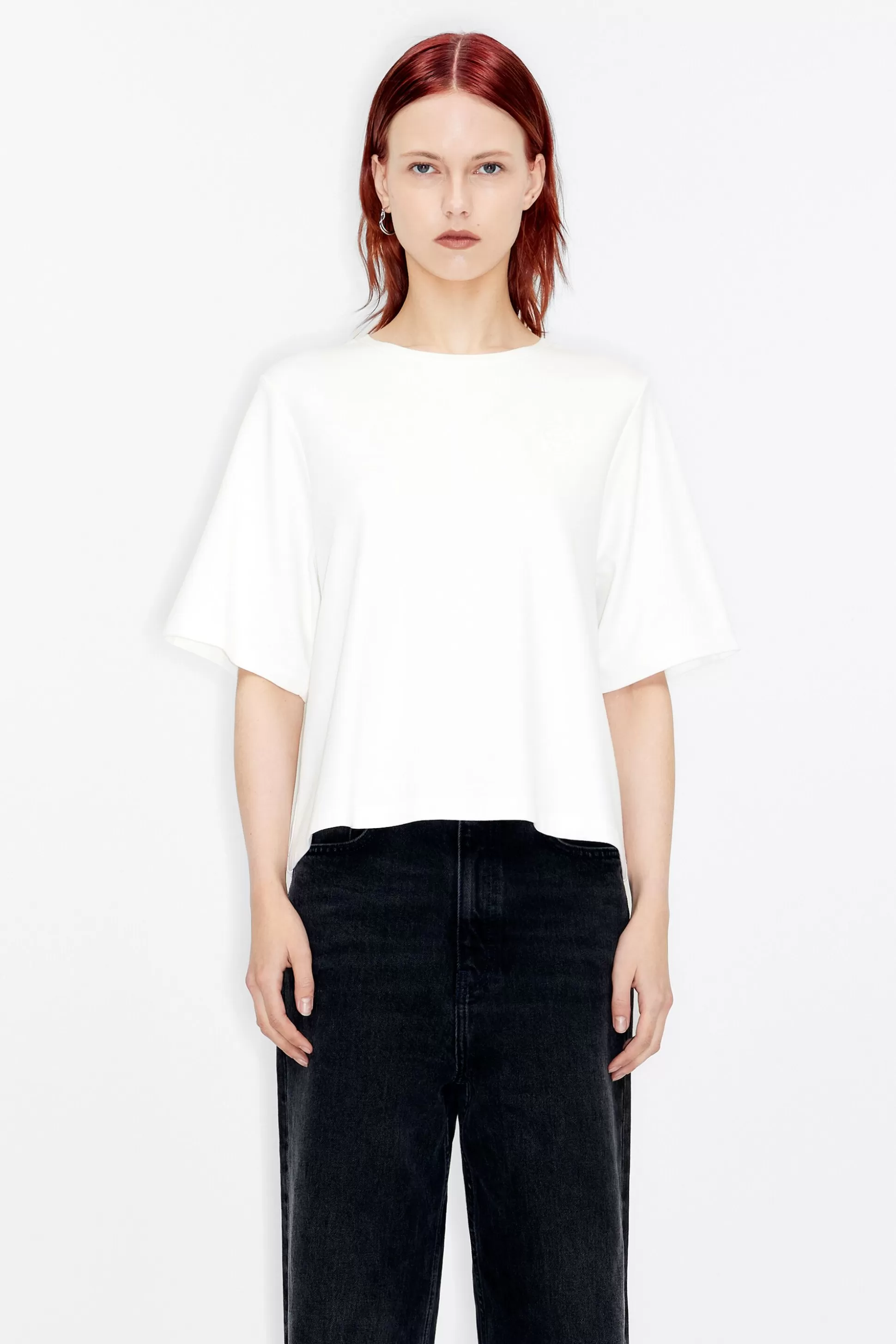 Sale BIMBA Y LOLA T-Shirt Curta Malha Roma Marfim Ivory