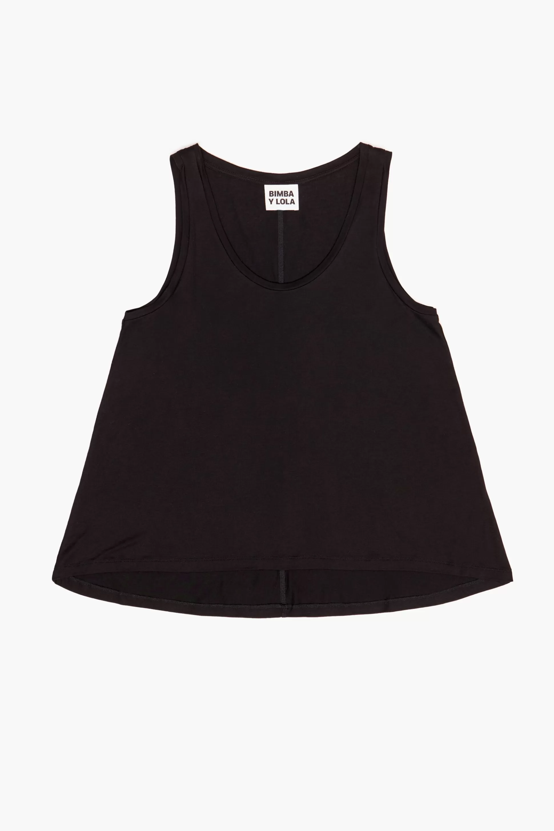 Cheap BIMBA Y LOLA T-Shirt Fluida Evase Preta Black