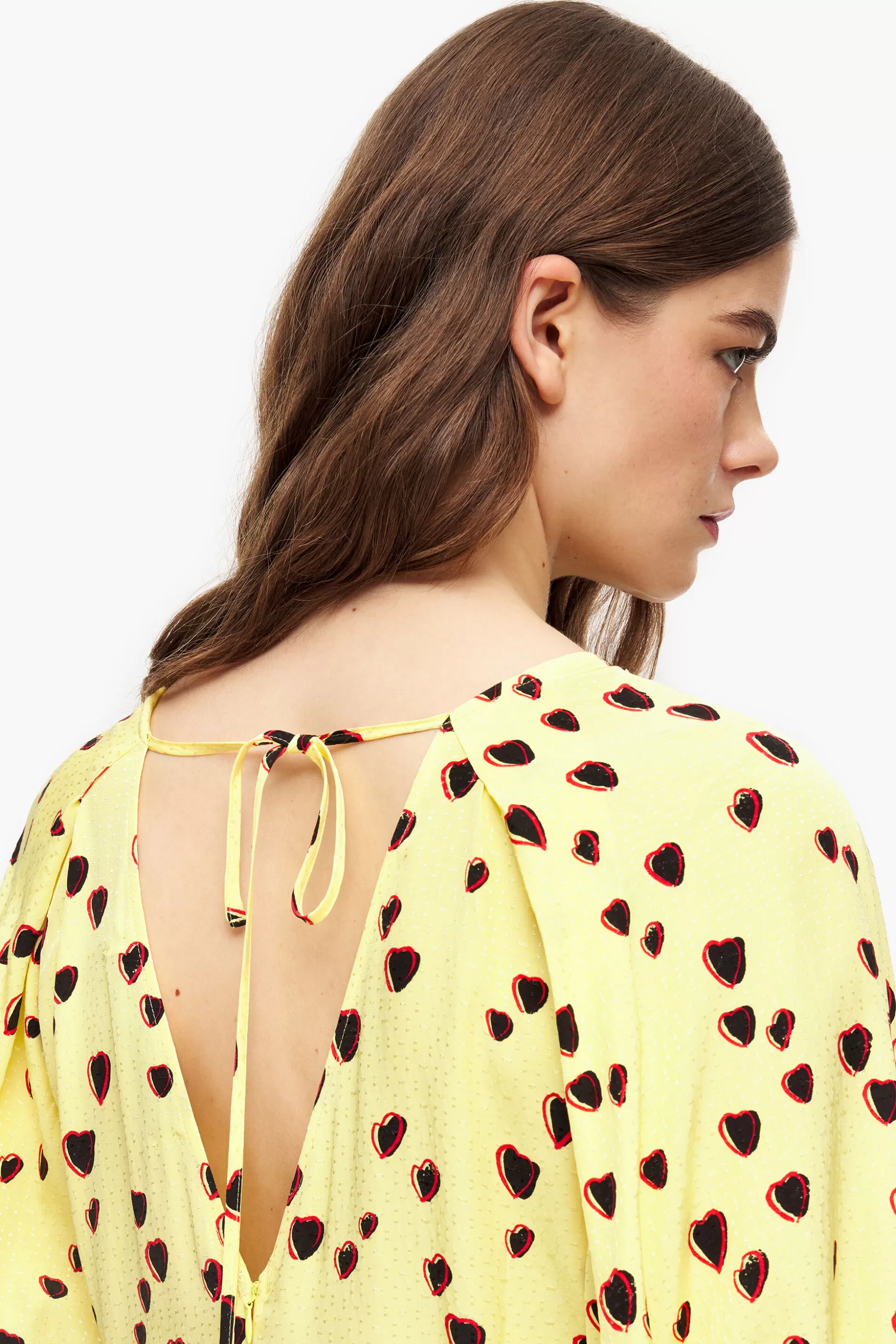 vestido_evase_midi_print_small_hearts_amarelo_4.webp Shop BIMBA Y LOLA Vestido Evase Midi Print Small Hearts Amarelo Small Hearts Yellow