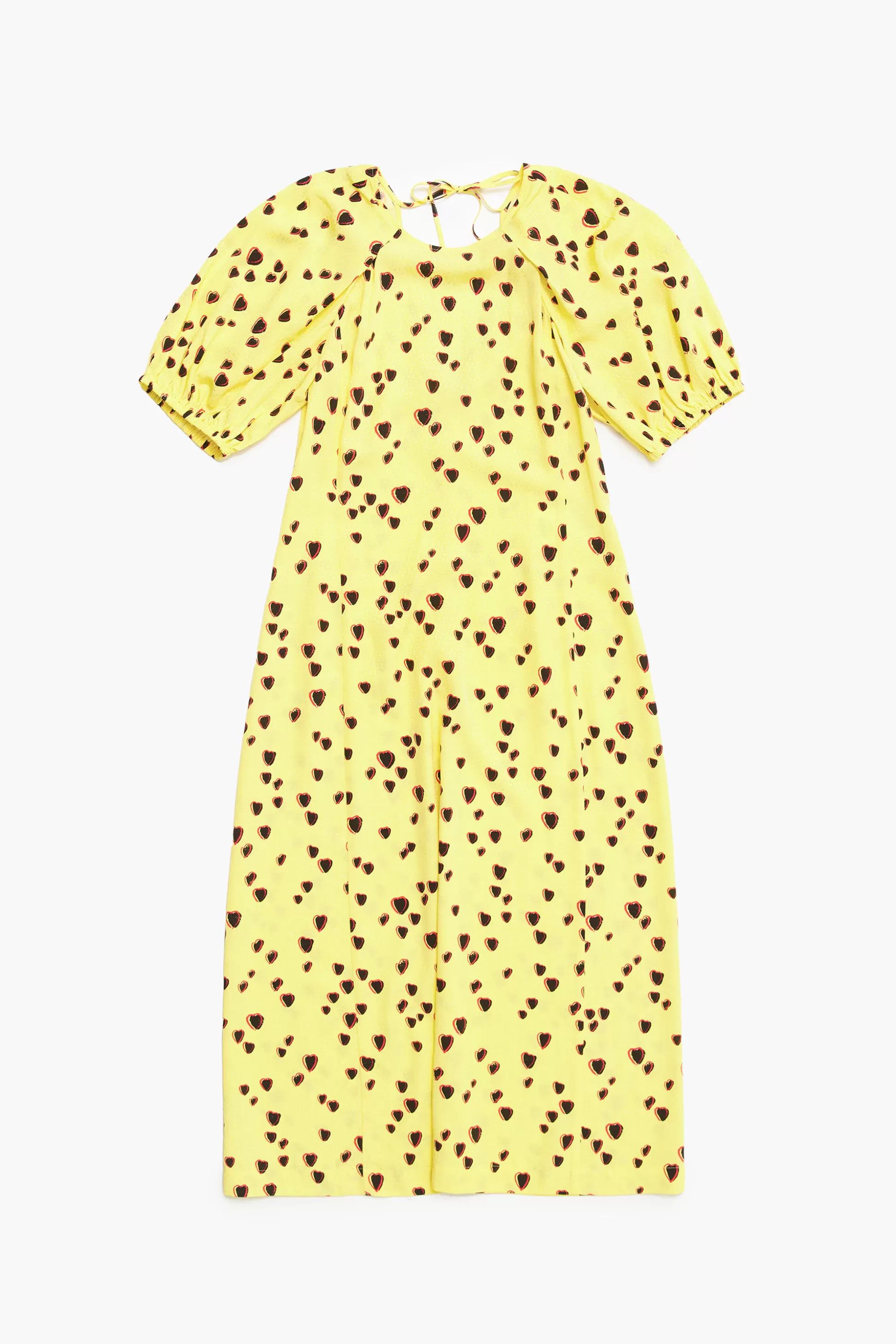 vestido_evase_midi_print_small_hearts_amarelo_5.webp Shop BIMBA Y LOLA Vestido Evase Midi Print Small Hearts Amarelo Small Hearts Yellow