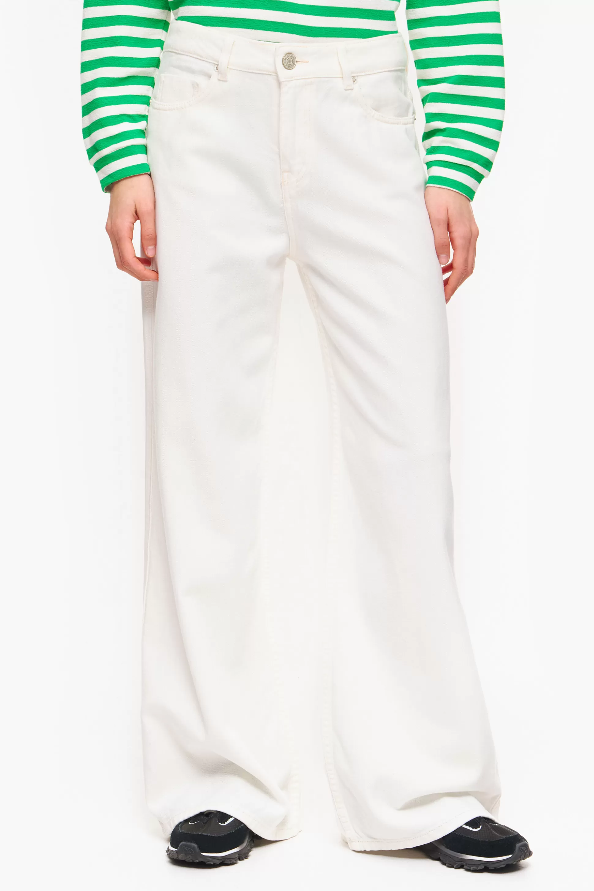 Outlet BIMBA Y LOLA Wide Leg - Jeans Largas Branco Off White